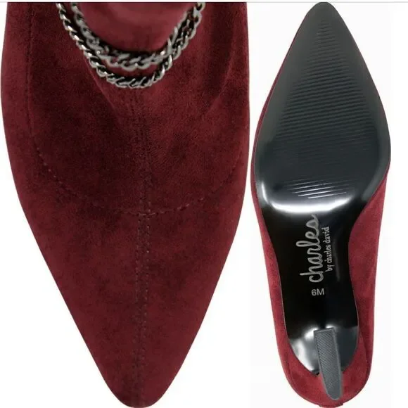 Chain Pointed Toe Bootie - Picture 9 of 10